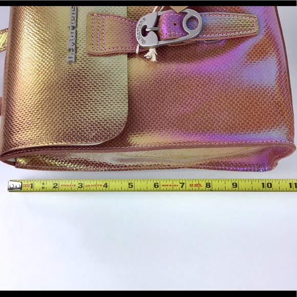 Dr. Martens Iridescent Pink Leather Mini Backpack - Picture 8 of 11